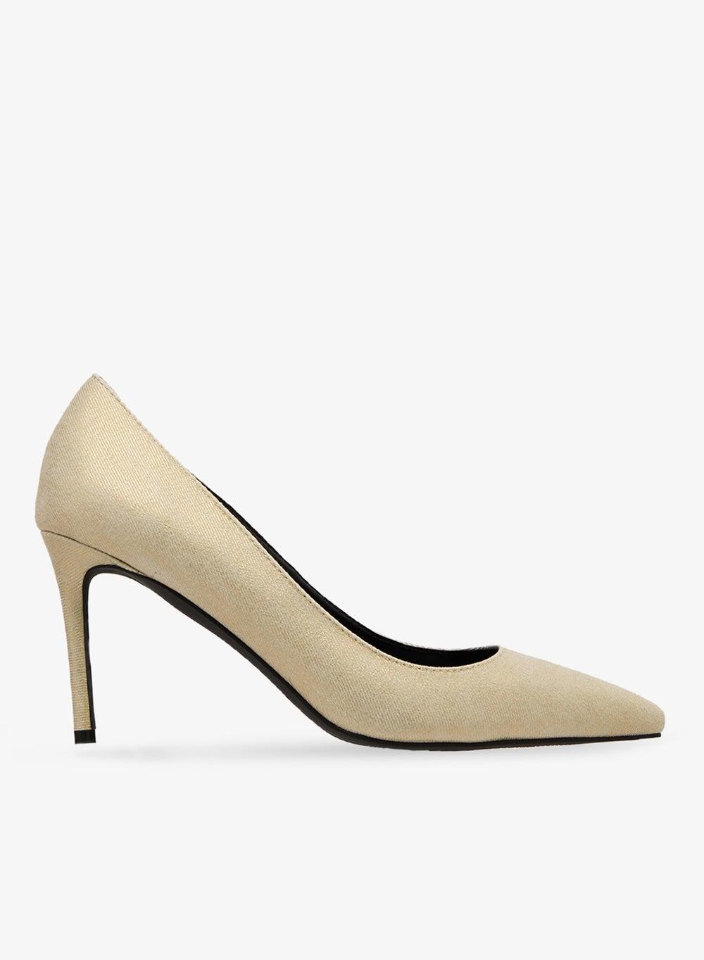 Ziyara Metallic Gold Pumps Elegance in Every Step - Image 1