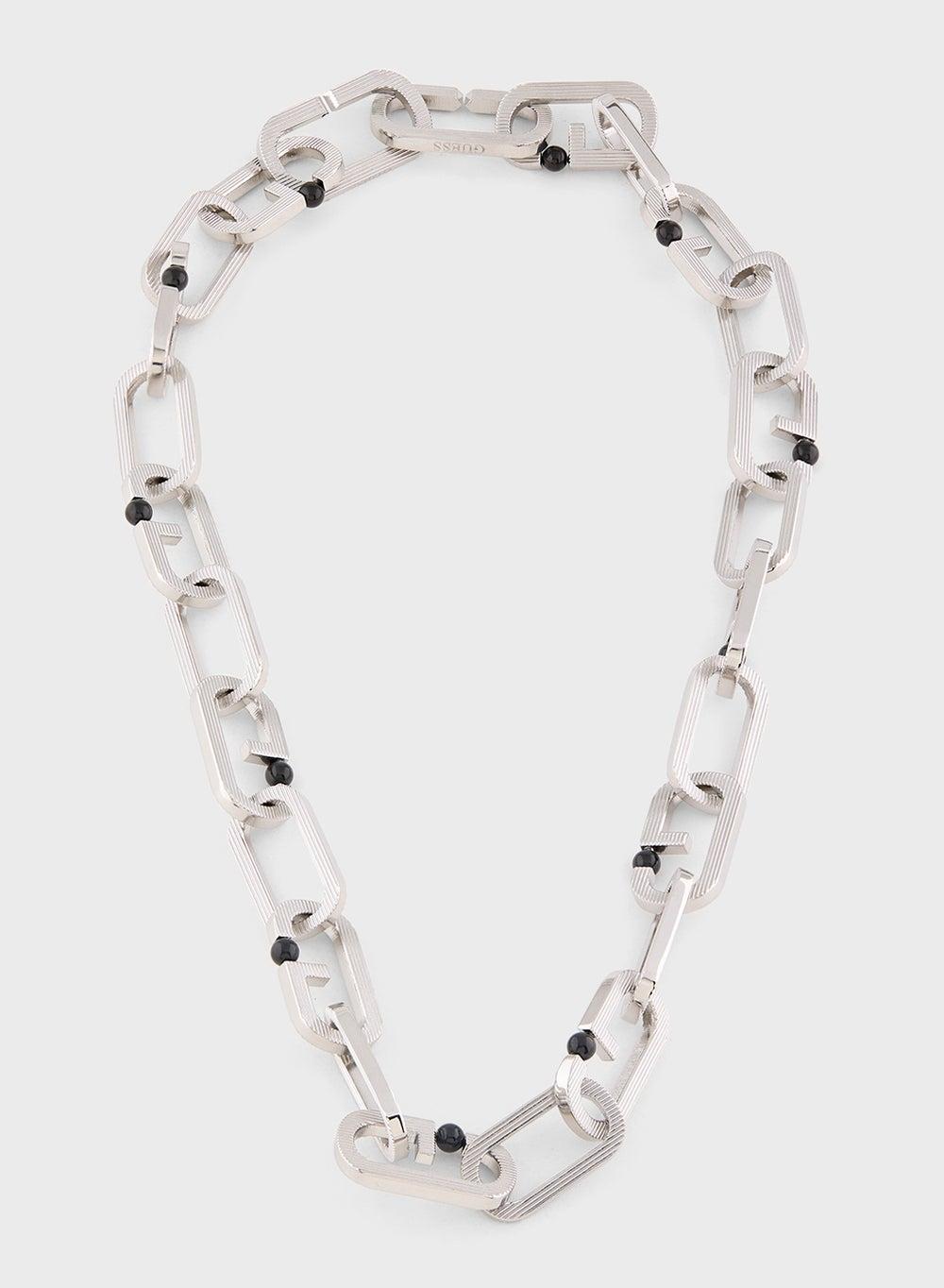 GUESS Jumn02120Jwstt/U Men's Sleek Silver-Tone Bracelet - Image 1