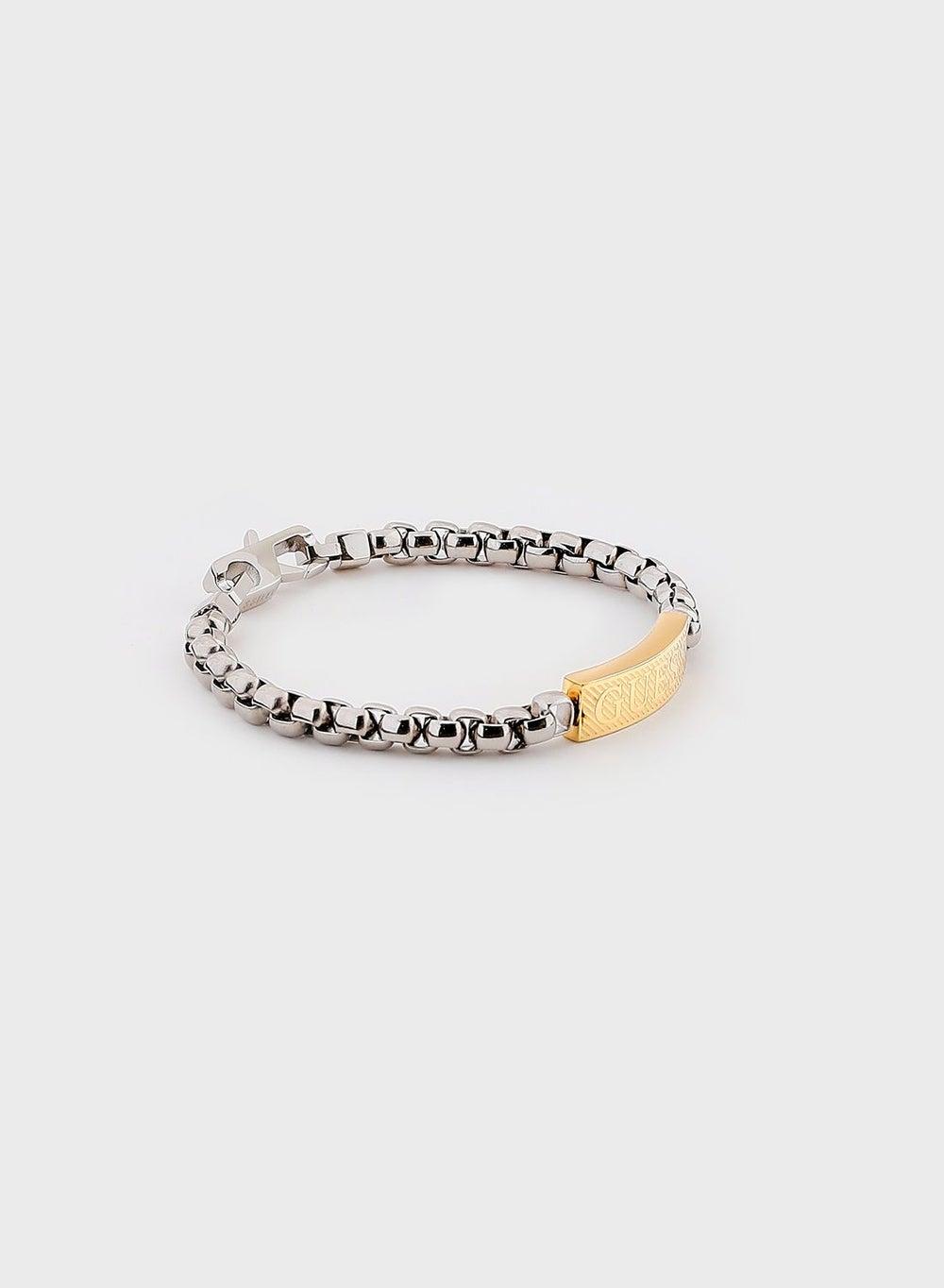 GUESS Jumb03028Jwygsts Men's Elegant Logo Bracelet - Image 1