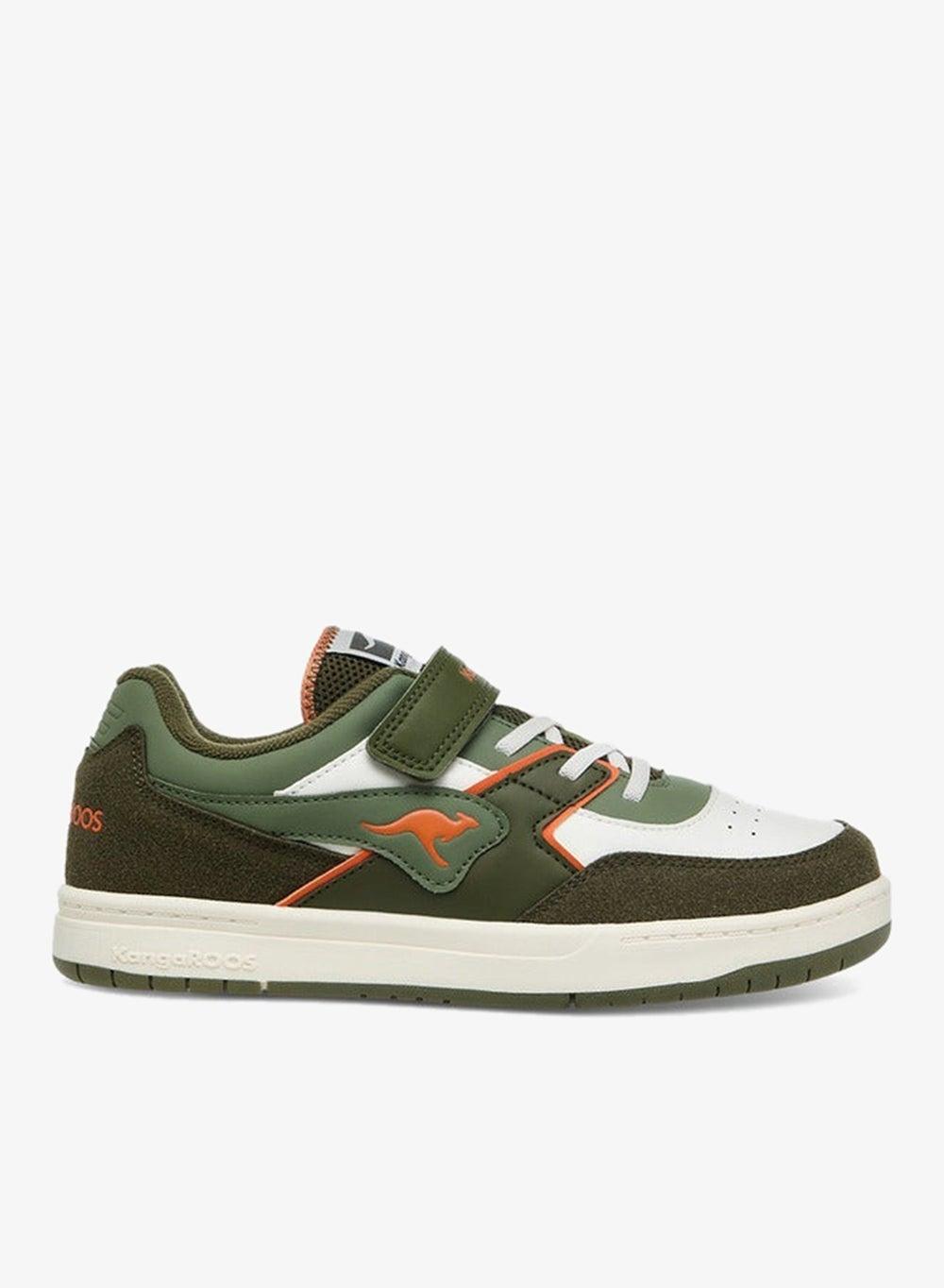 Elegant Khaki 10269 W Low-Top Panelled Sneakers for Women - Image 1