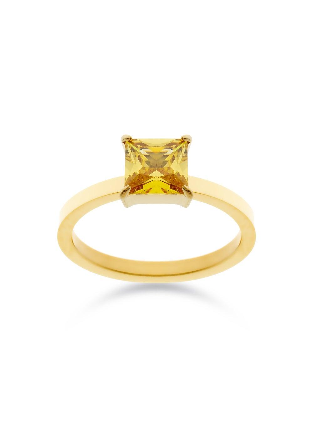 Liu Jo Cher Gold Ring LJ2434 - Elegant Yellow Radiance - Image 1