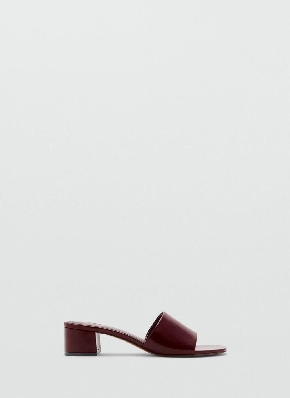 Elegant Block-Heel Mules with Chic Strap Design - Image 1