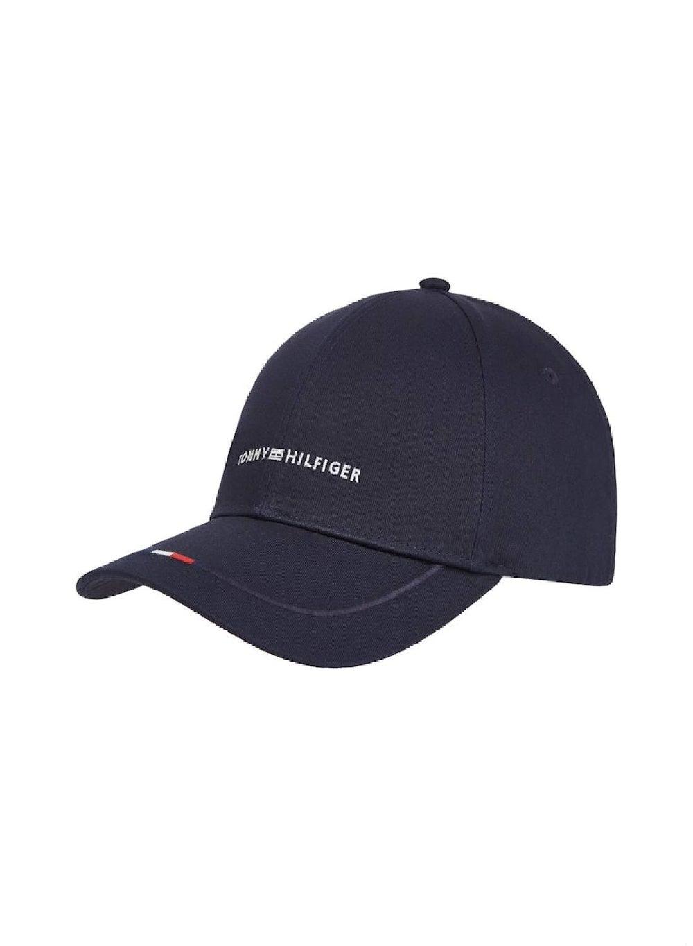 TOMMY HILFIGER Organic Cotton Space Blue Logo Cap - Image 1