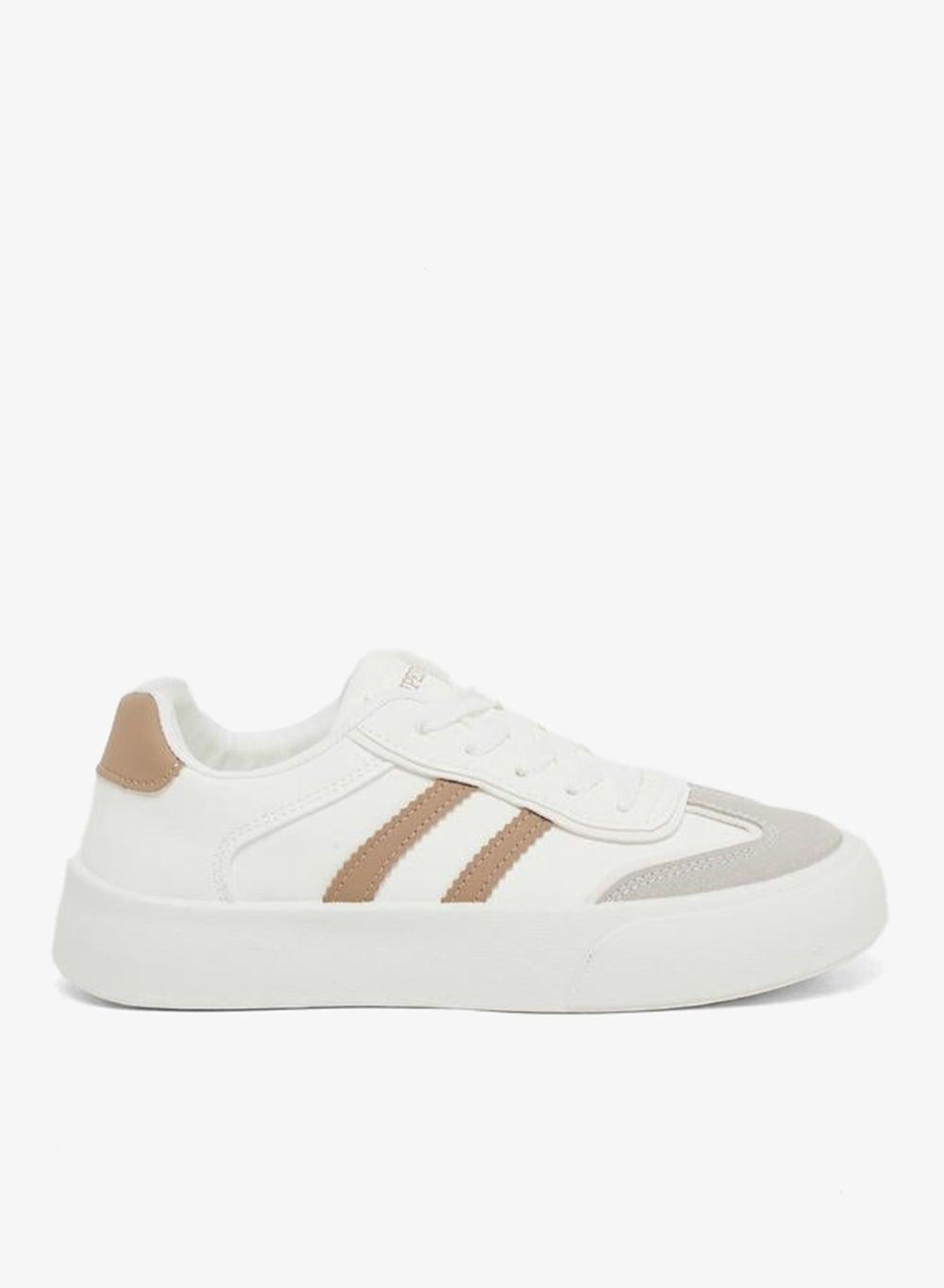 Styli Striped Lace-Up Low-Top Sneakers – Casual Luxury - Image 1