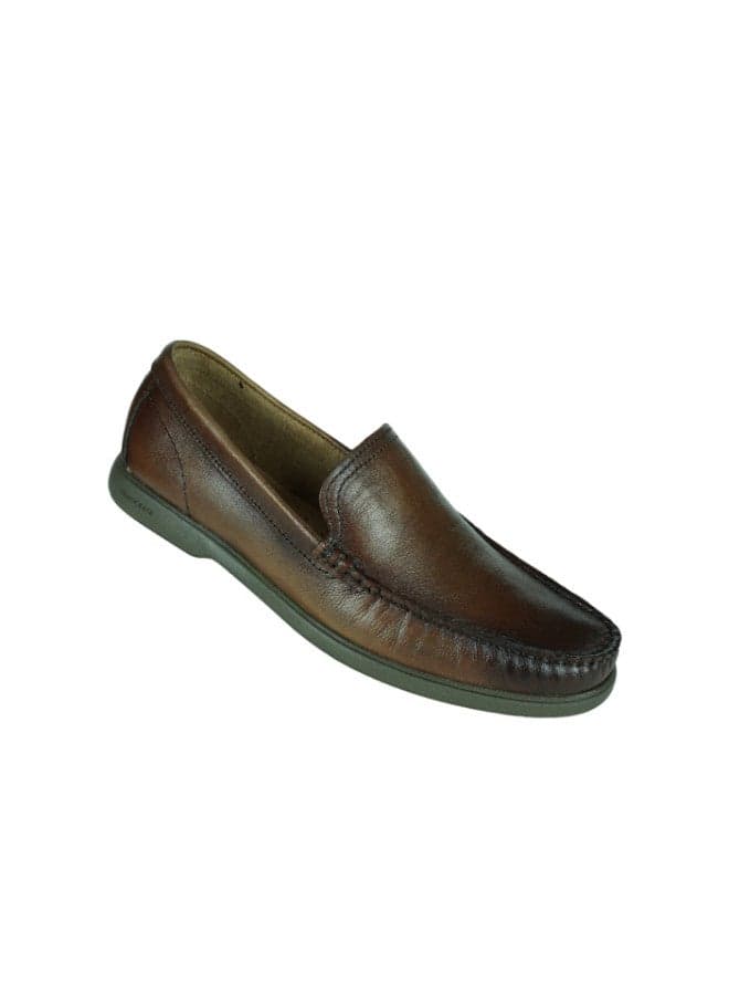 Democrata 226203-005 Easy Bari Tan Leather Loafers for Men - Image 1