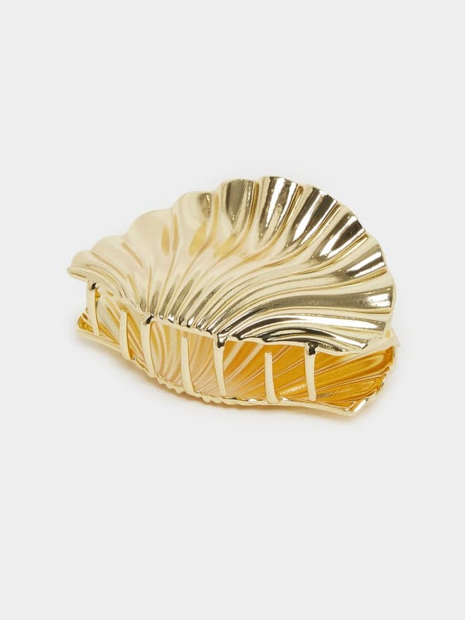 Elegant Gold Styli Shell Claw Clip for Sublime Hairstyles - Image 1
