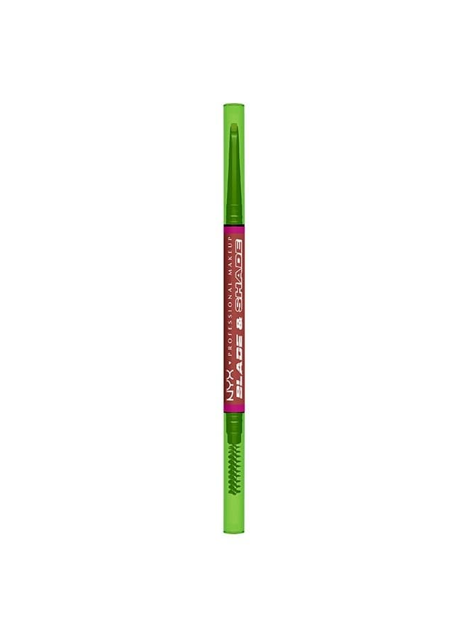 NYX Blade & Shade Rich Auburn Dual-Edged Brow Pencil 16HR - Image 1