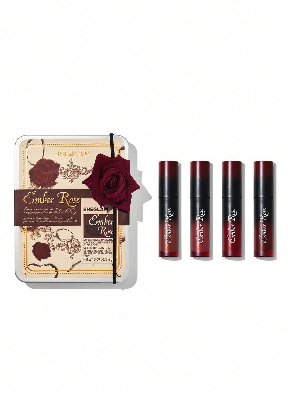 Sheglam Ember Rose Immortal Love Lip Gloss Nourishing Set - Image 1