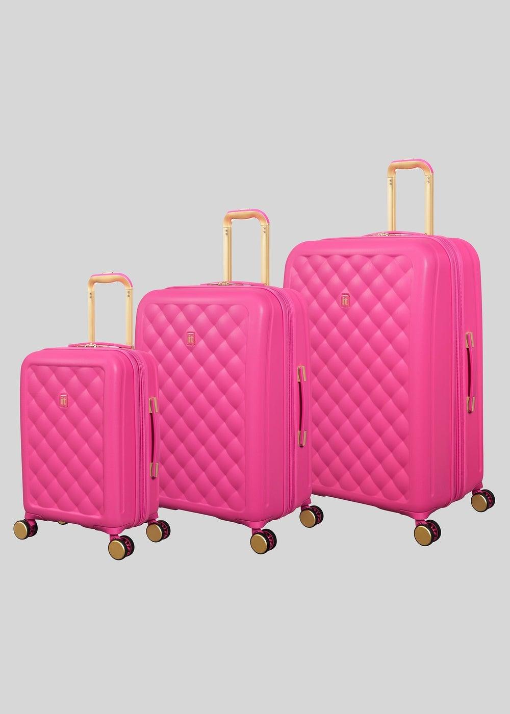 Pink Fashionista IT Luggage: Elegant Travel Redefined - Image 1