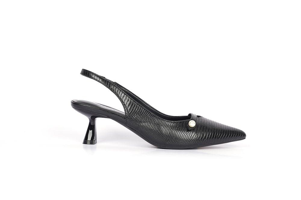 Elegant Slingback Mules with Feminine Low Heel - Image 1