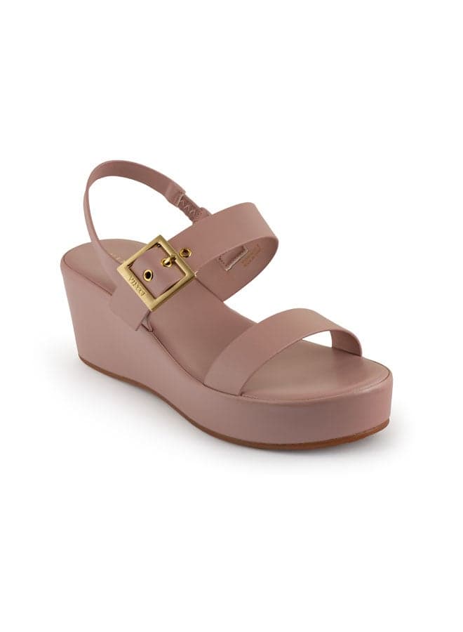 Dusty Pink Vi20404745 Lifestyle Ankle Strap Wedge - Image 1