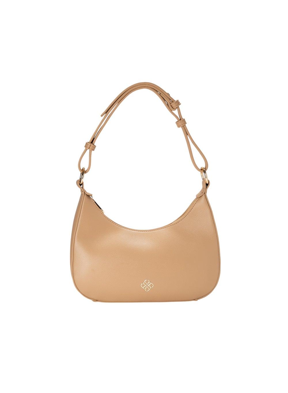 Bata Beige Textured Hobo Bag for the Modern Woman - Image 1