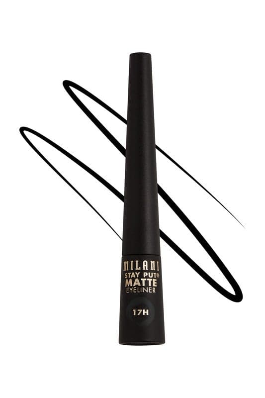 Milani Stay Put Matte 110 Black - Luxurious Liquid Eyeliner - Image 1