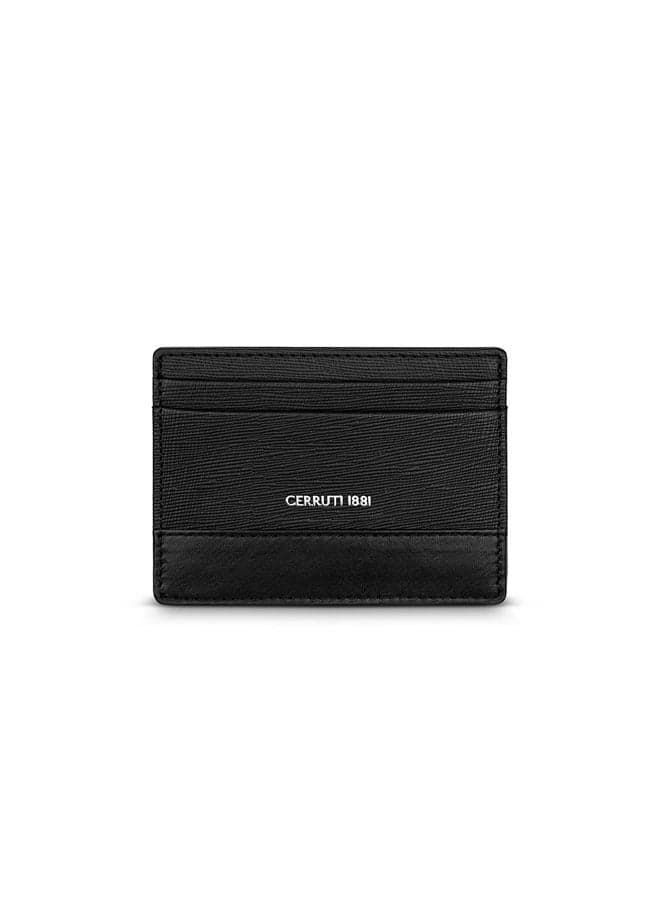 CERRUTI 1881 Antoine Dual-Tone Leather Card Case for Men - Image 1