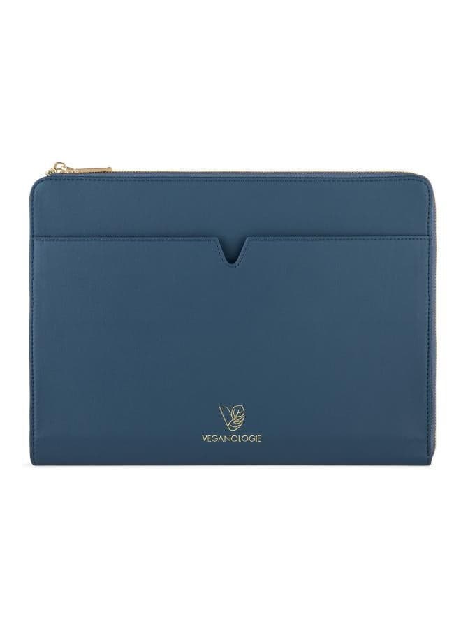 Veganologie Eden Blue 13" Apple Leather Laptop Sleeve - Image 1