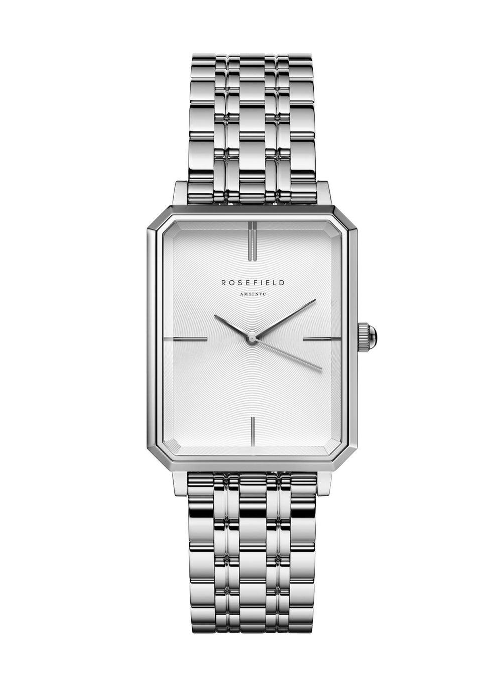 RoseField OCWSS-O41 Octagonal Elegance Silver Women's Watch - Image 1