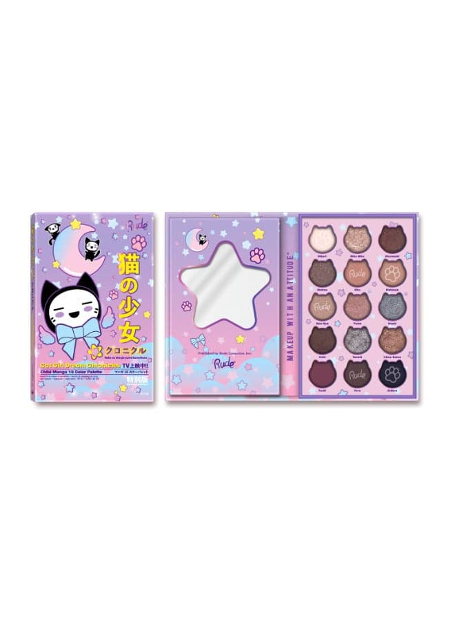Cat Girl Dream 15-Color Palette - Manga Makeup Magic - Image 1