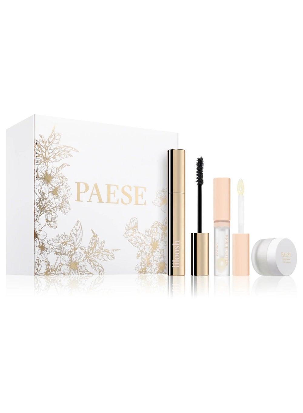 PAESE Perfect Set Trio: Lash, Base & Lip Gloss Essentials - Image 1