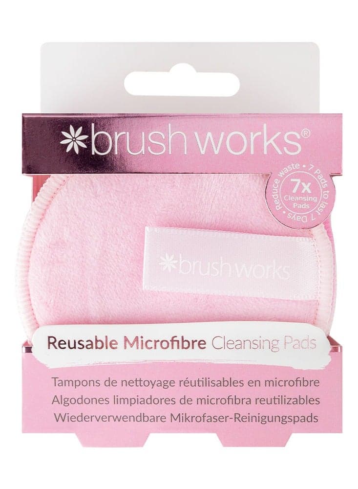 Brushworks Microfibre Cleansing Pads 7-Pack - Eco-Friendly - Image 1