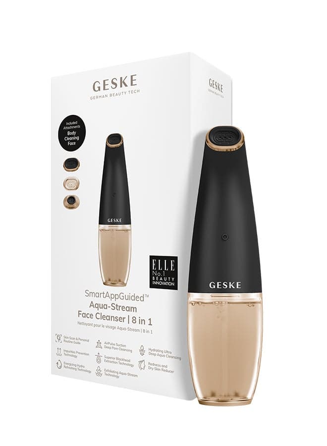 GESKE Aqua-Stream Hydra Skin Device | Deep Clean & Moisturize - Grey - Image 1