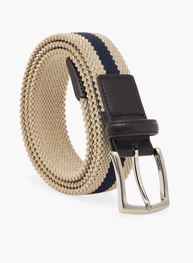 LBL by Shoexpress Textured Leather Belt with Sleek Pin Buckle - Image 1