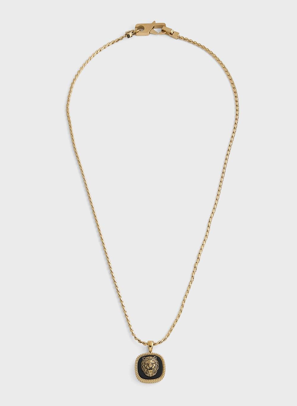 GUESS Lion King Stainless Steel Men's Necklace - Image 1