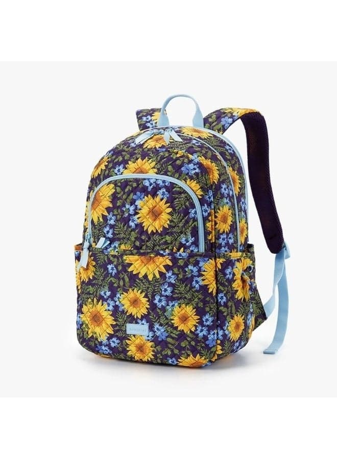 BAGSMART Sunflower Rhapsody 15.6" Laptop Backpack for Women - Image 1