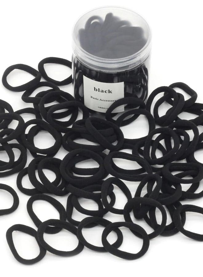 Chic Black Elegance Hair Tie 50-Pack - Image 1