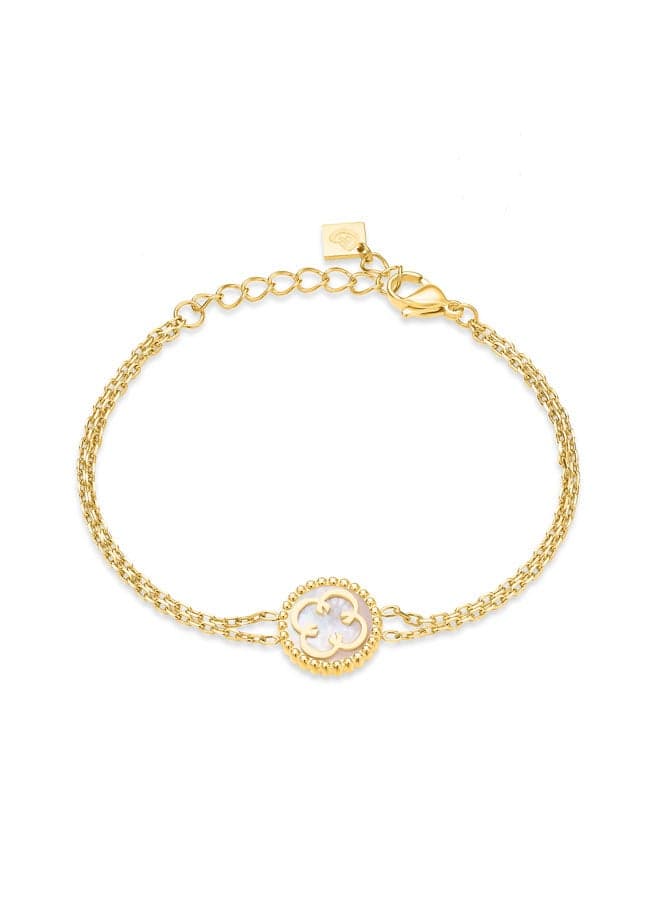 CERRUTI 1881 Talon Gold-Plated Beaded Pearl & Crystal Bracelet - Image 1
