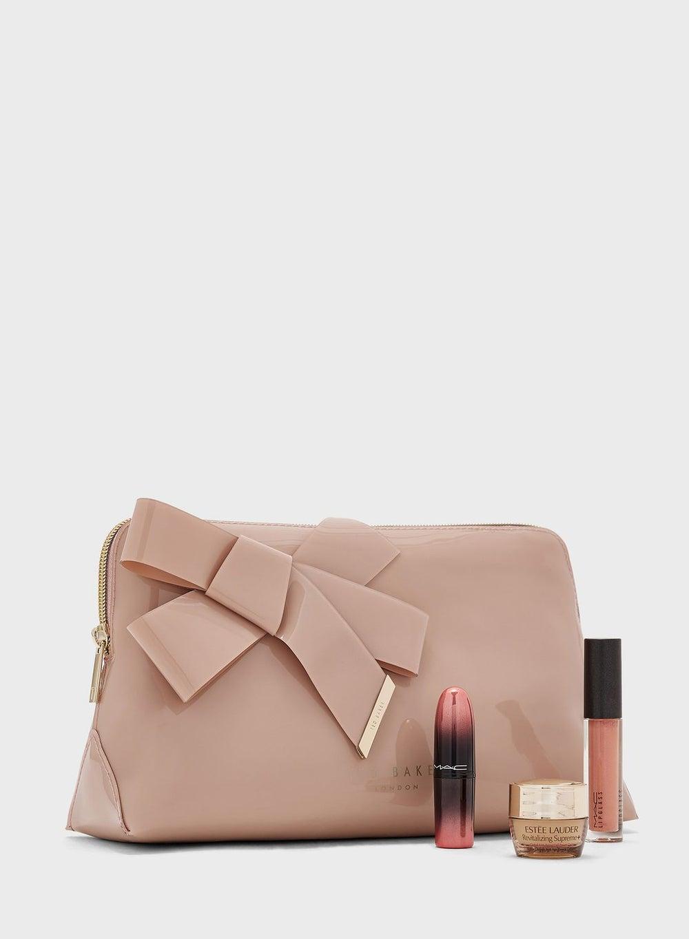 Ted Baker Nicco Pale Knot Bow Washbag for Elegant Storage - Image 1