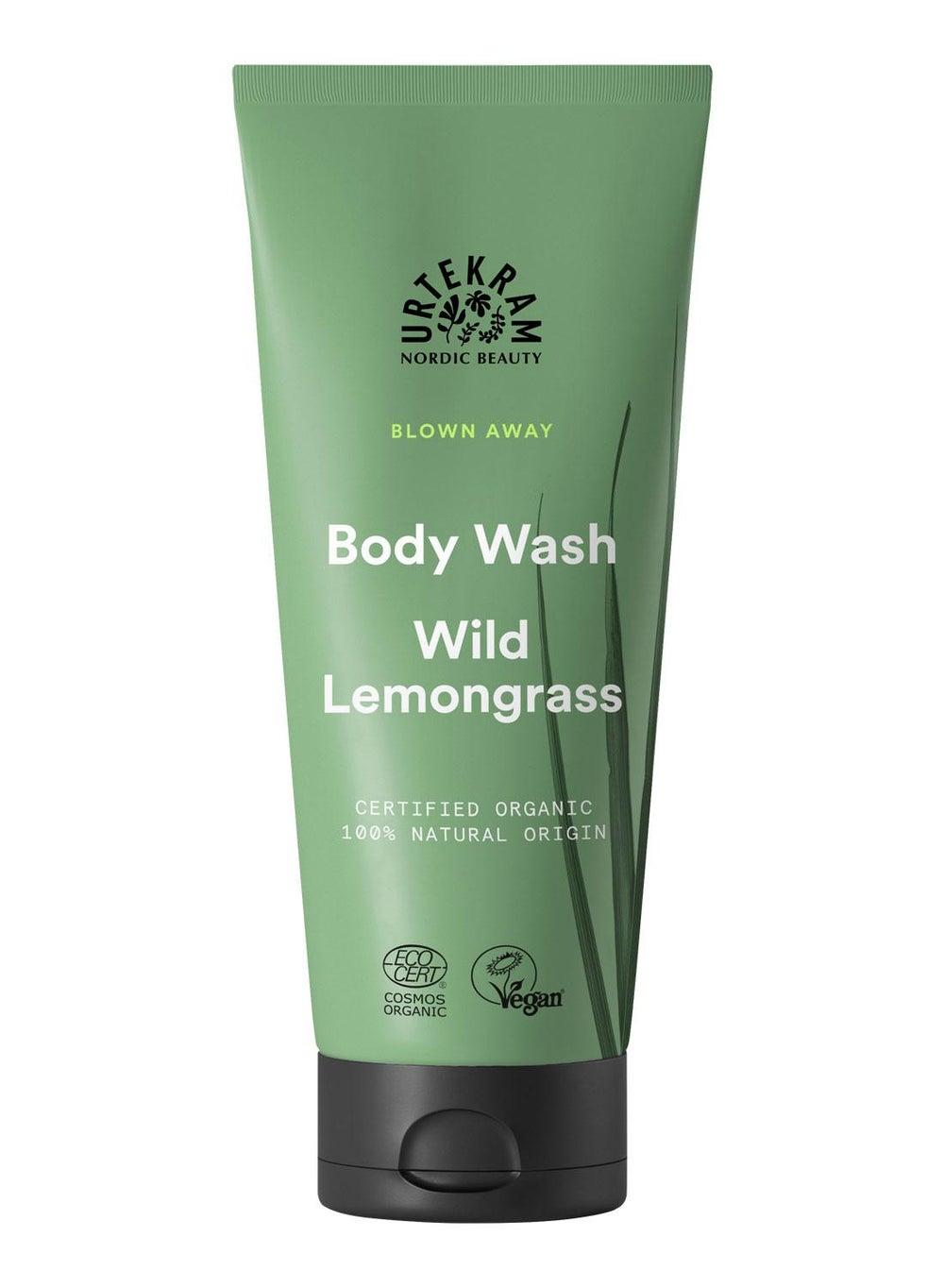 Urtekram Wild Lemongrass Bodywash 200ml – Luxuriously Organic & Vegan - Image 1