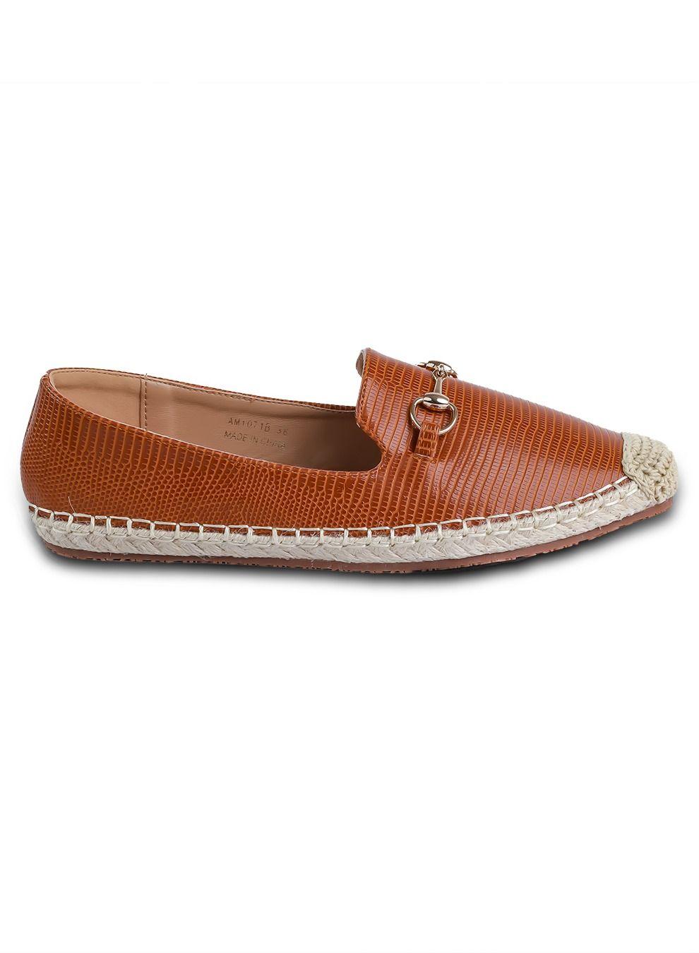 Stella Tan Faux Leather Espadrilles for Women - Image 1