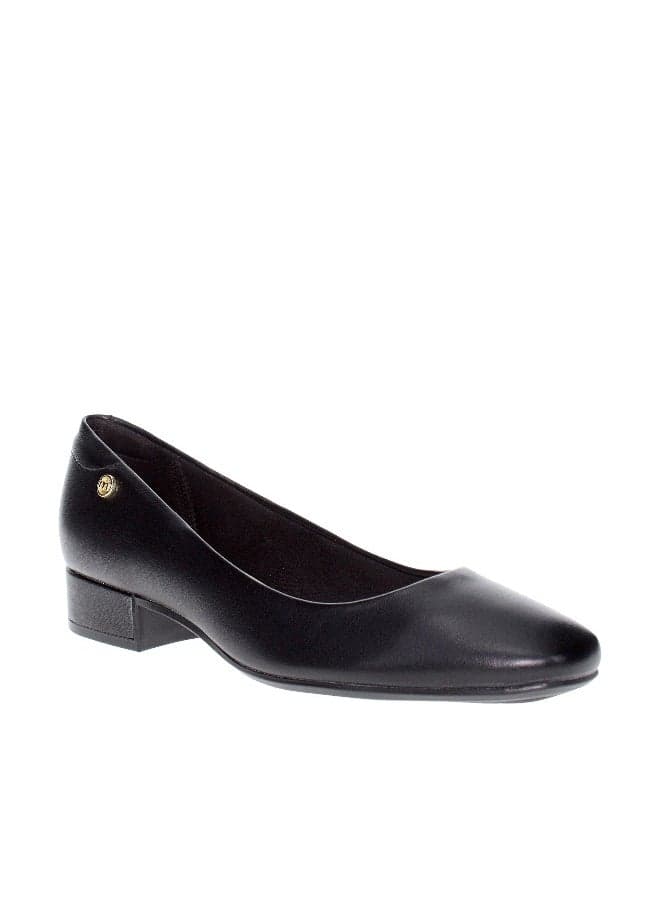 Elegant Moleca Black Low Heel Sandals - Brazil Crafted - Image 1