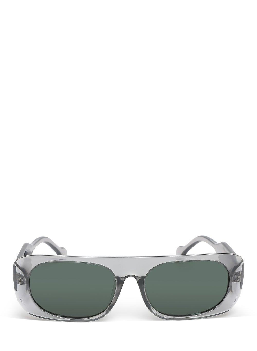 London Rag Chic Grey Oval Sunglasses for Women - Image 1
