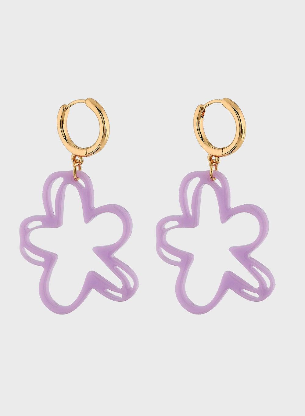 Elegant Ginger Floral Drop Earrings for Women - Image 1