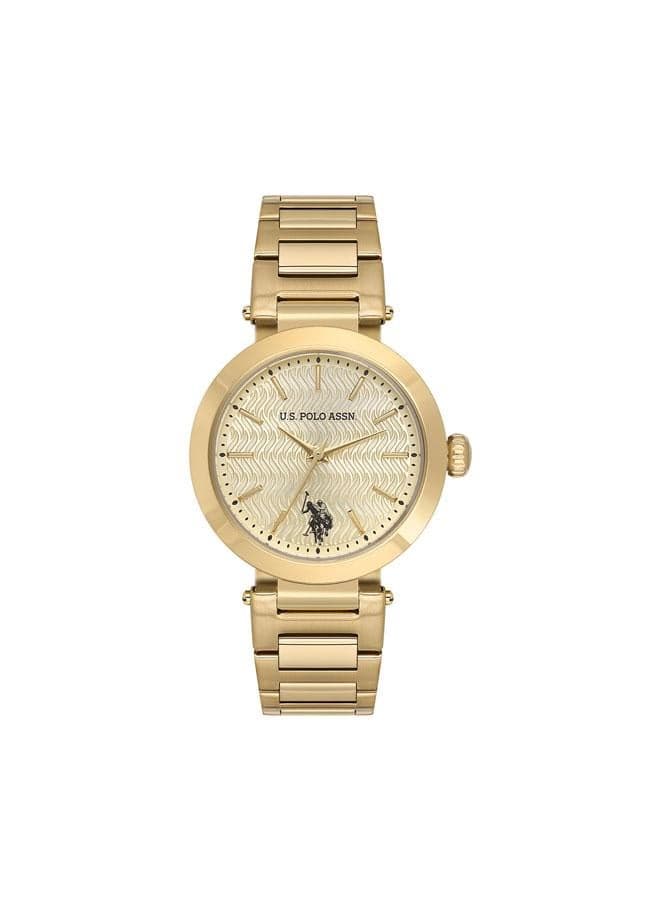 U.S. Polo Assn. 34mm Gold Novelties Women's Watch - Image 1