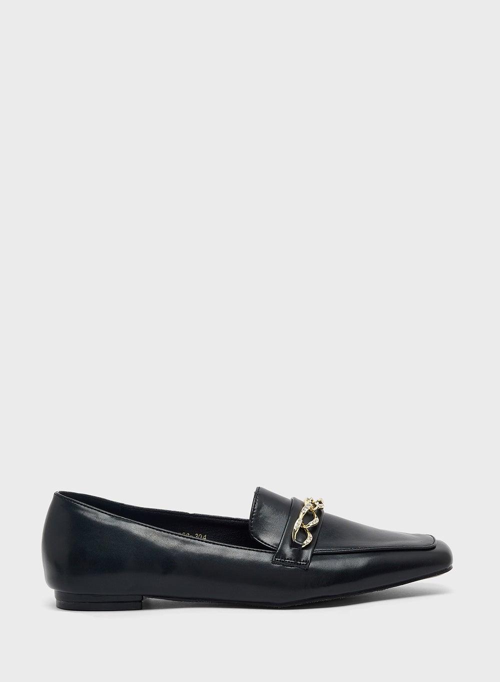 Elegance Redefined: X2503 304 Ladies Classic Black Loafer - Image 1