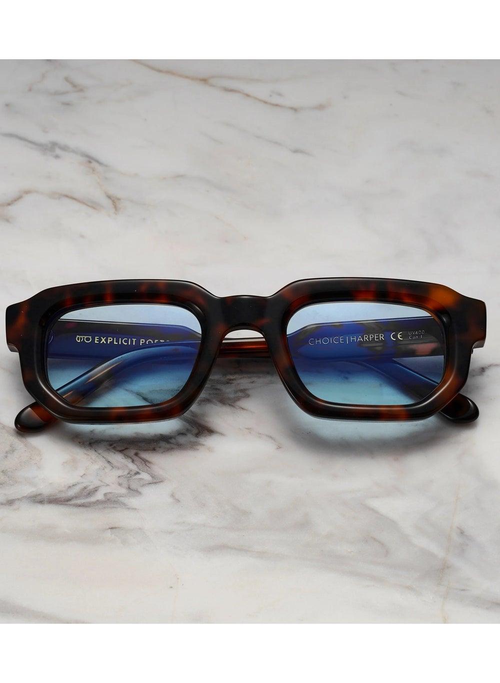 Harper Unisex Tortoise - Blue A7EP9: Chic Eyewear for Every Style - Image 1
