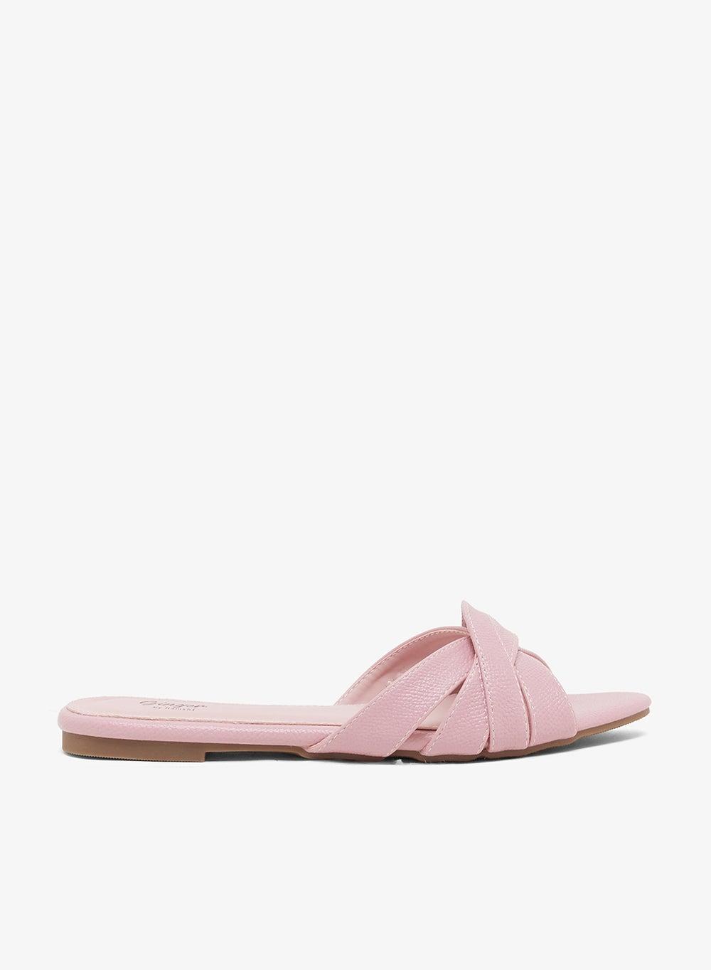 Elegant Pink Flat Sandals Vhl201821493: Chic Comfort - Image 1