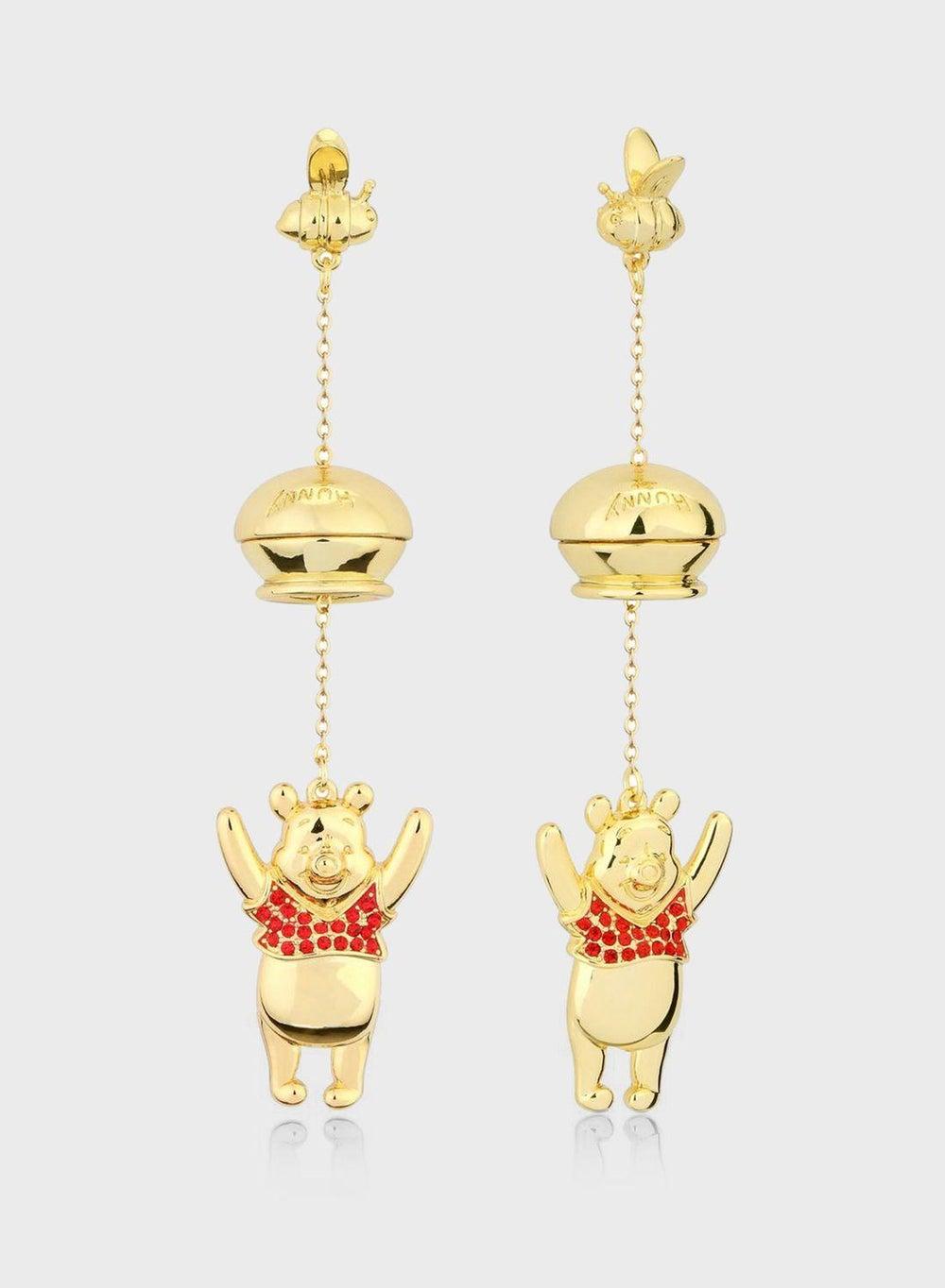 Winnie the Pooh Sterling Silver Hunny Pot Earrings - Image 1