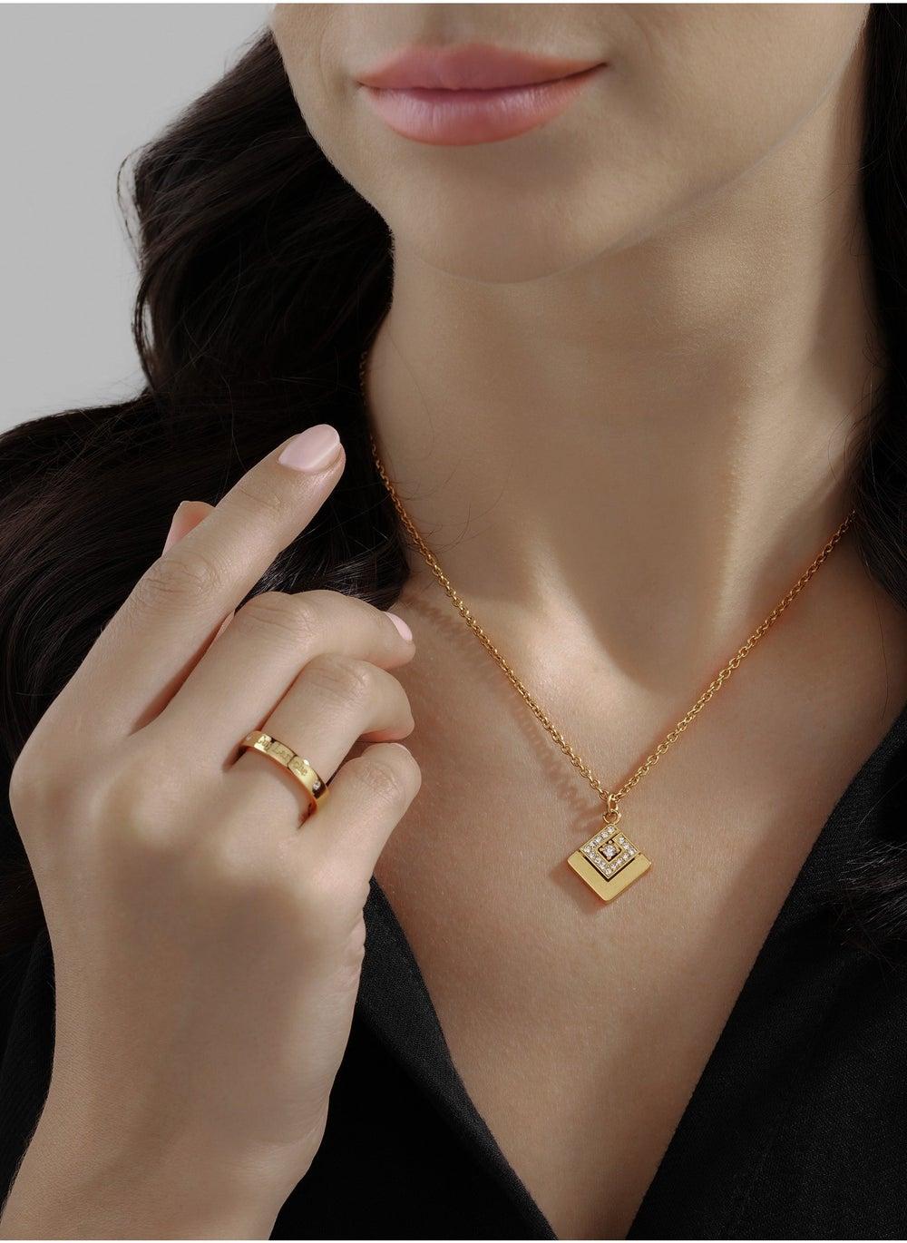 Guy Laroche Diane Gold-Plated Elegance Necklace - Image 1