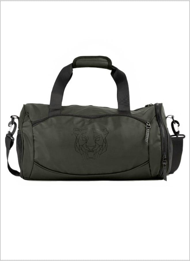 Tanjim Squad Duffle Bag Green - Stylish All-Weather Companion - Image 1