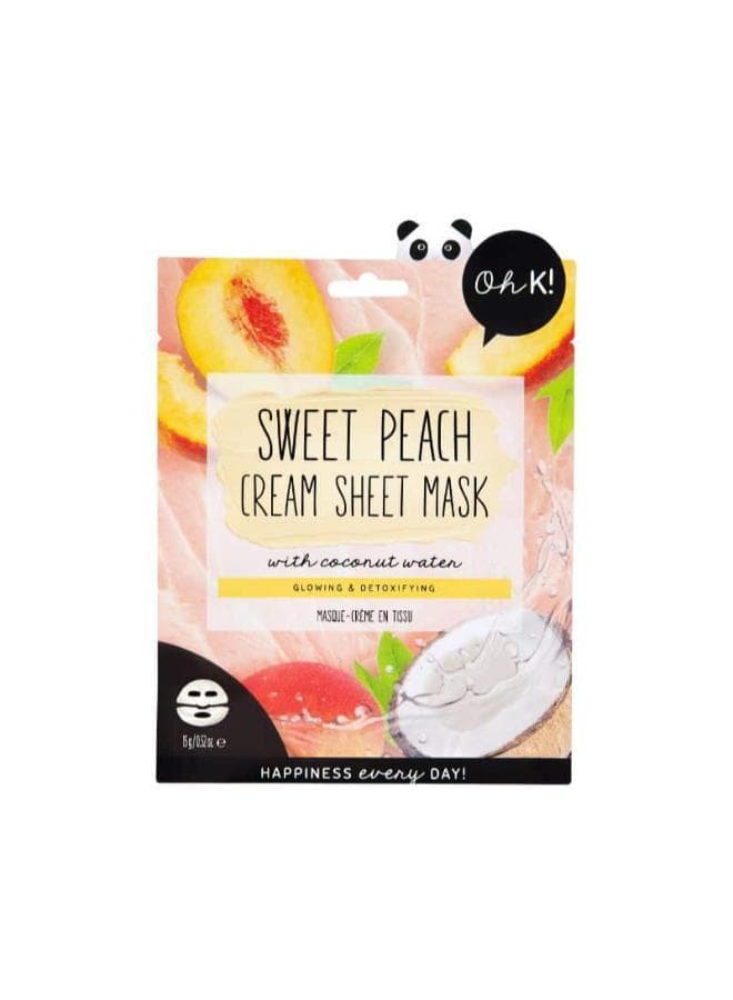 Hydrating Peach & Coconut Essence Sheet Mask | Vb09856 - Image 1