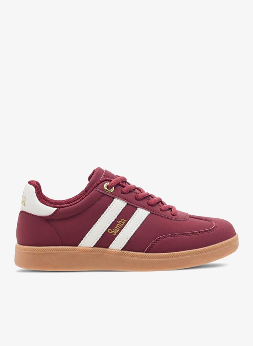 Elegant Red Panelled Ankle Sneakers 1324039Ared - Image 1