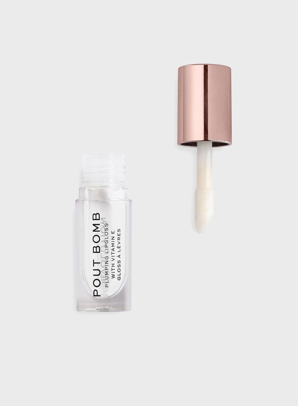 Revolution Pout Bomb Plumping Gloss - Crystal Clear - Image 1