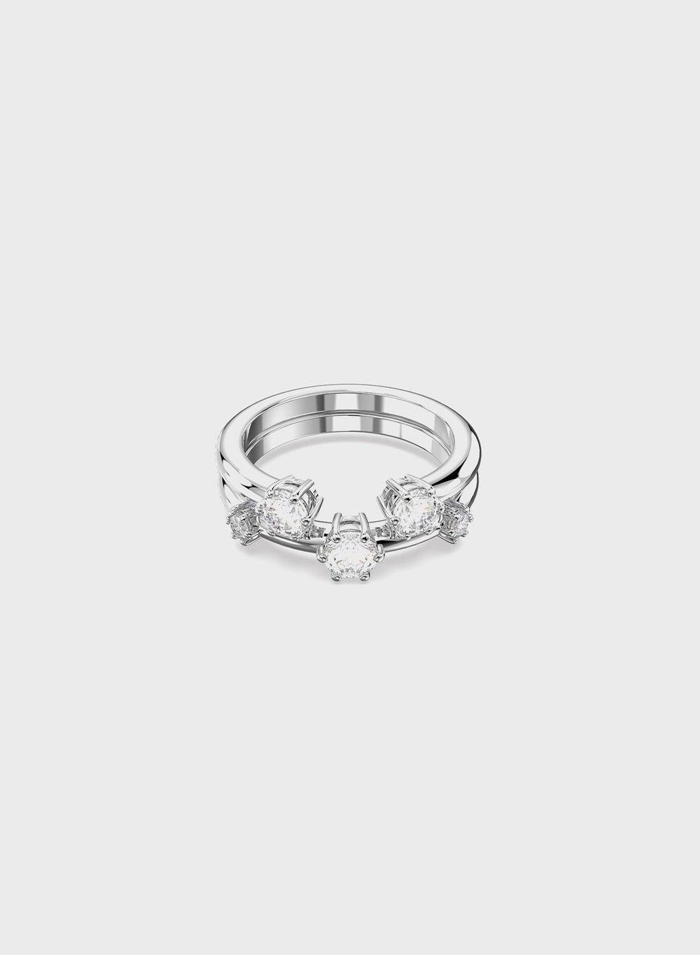 Swarovski Constella Dual Ring Set - Radiant Zirconia - Image 1