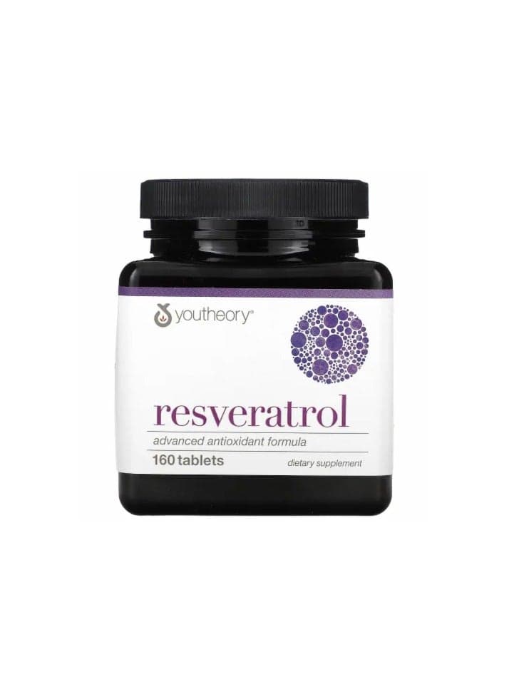 Youtheory Resveratrol Advanced 160 - Antioxidant Support - Image 1