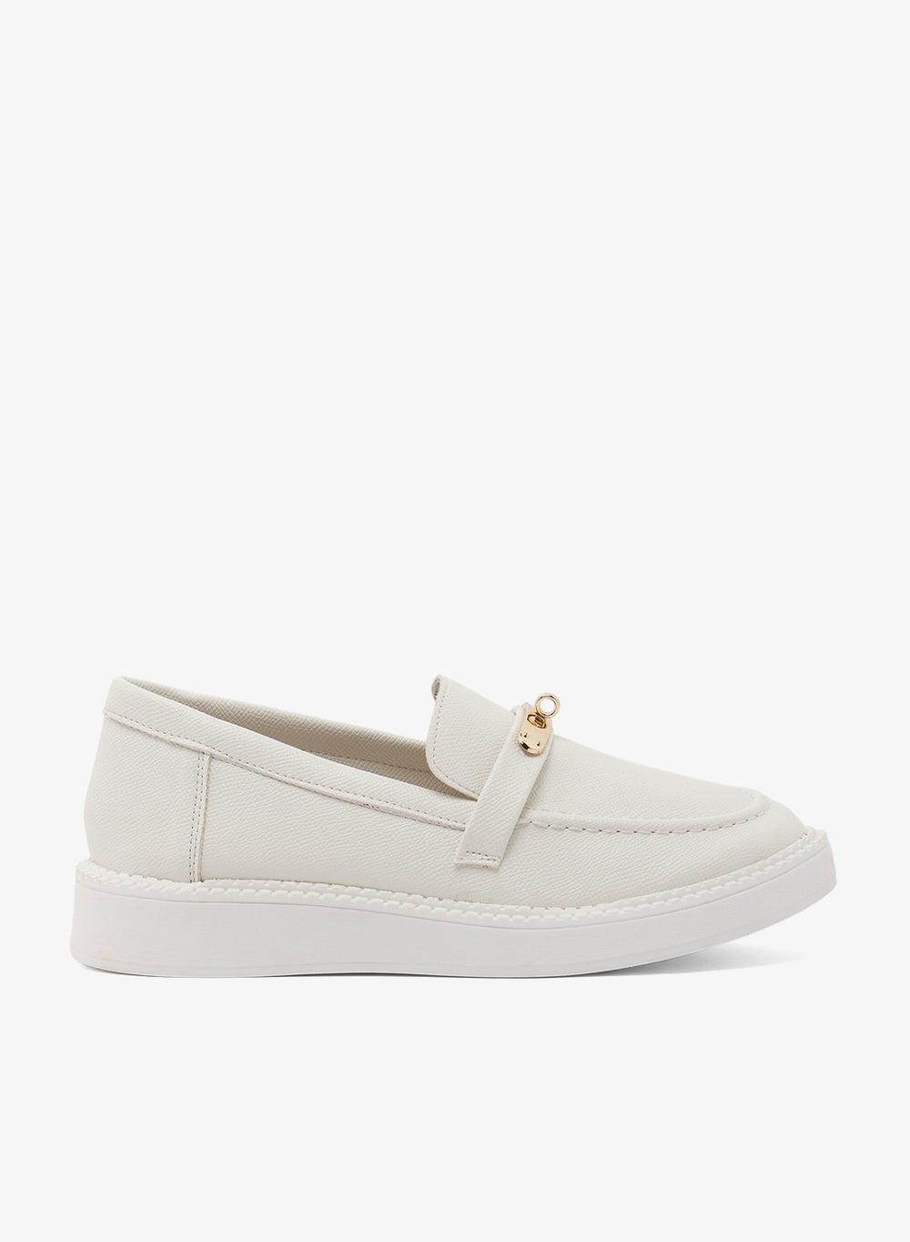 Vhlmi14 Elegant White Loafers for the Discerning Woman - Image 1