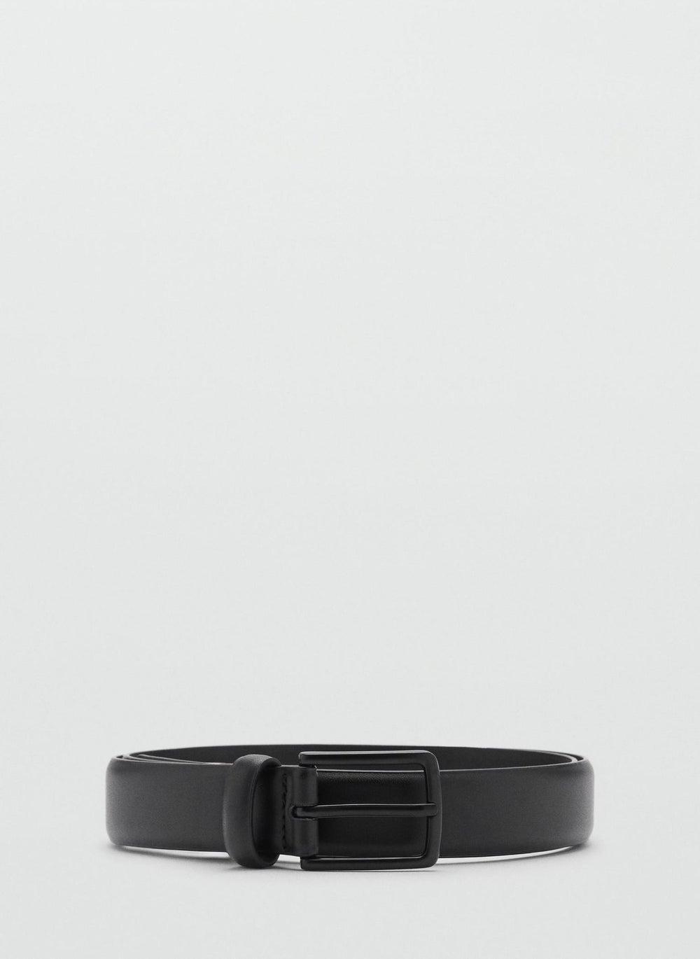 Mango Man Croc-Embossed Nappa Leather Belt - Image 1