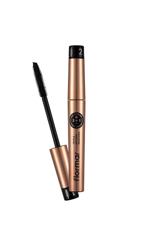 Flormar TRIPLE ACTION MASCARA Black - Image 1